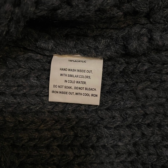 ANTHROPOLOGIE hazel sweater gray open weave small sweater cable knit new - Picture 4 of 8